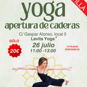 26 JUL – YOGA Y APERTURA DE CADERAS
